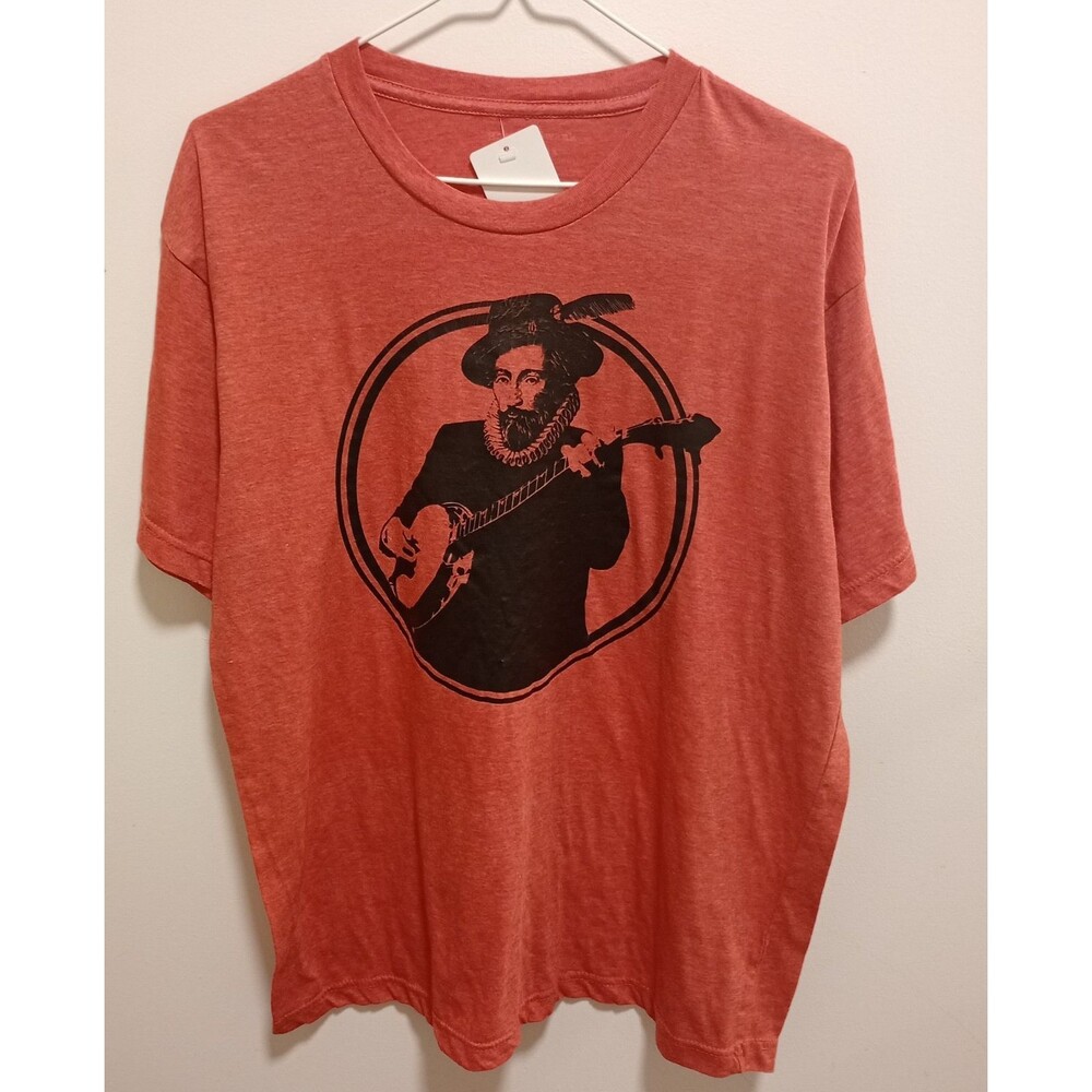 Vintage Style Sir Walter Raleigh Banjo Player Tee - House of Swank - Size L
